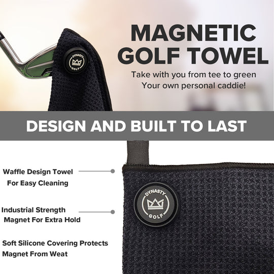 Small Magnetic Golf Ball Towel